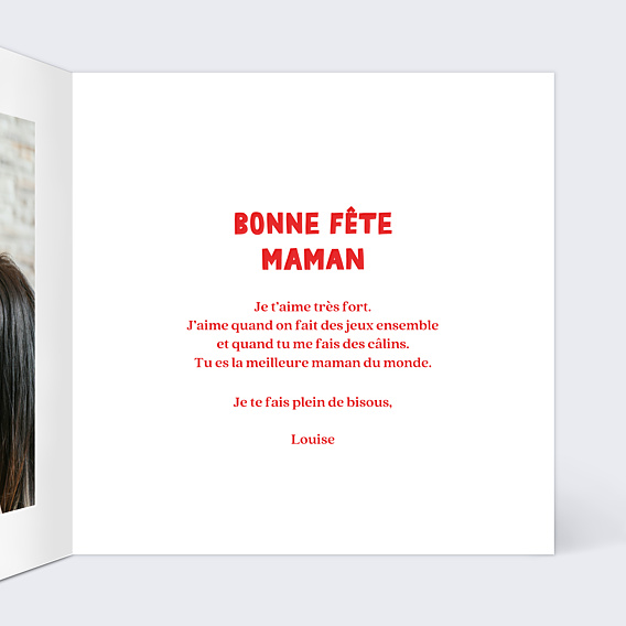 Fête des Mères Typo coeur