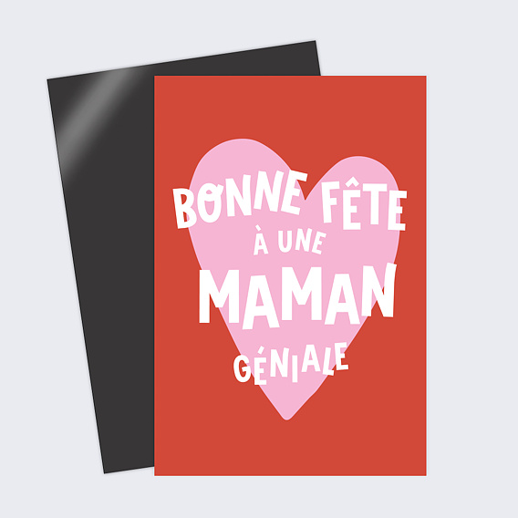 Carte fête des mères Maman Géniale