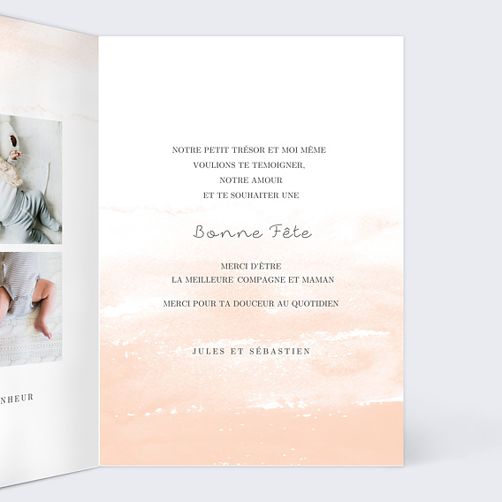 Carte fête des mères Brume Intérieur Droit