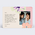 Carte fête des mères Fleurs Pastel Verso