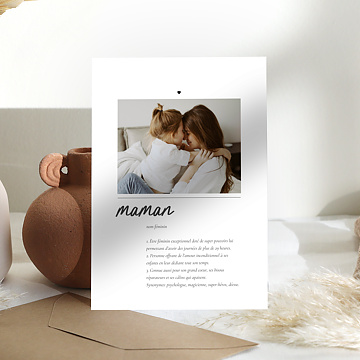 Carte fte des mres Dfinition Maman