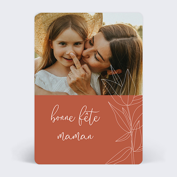 Fête des Mères Fleur Terracotta
