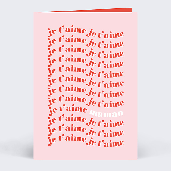 Fête des Mères Je t'aime original