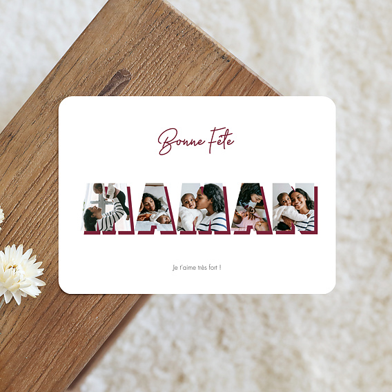 Carte fête des mères Lettres Maman Après 1