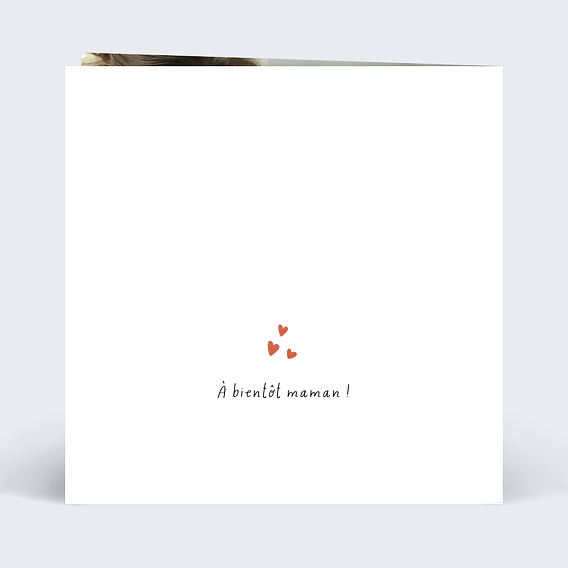 Carte fête des mères Chouette Maman Verso