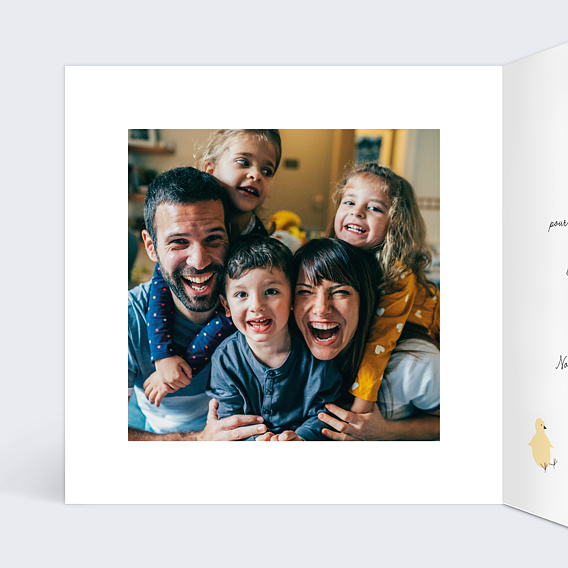 Carte fête des mères Maman Poule Intérieur Gauche