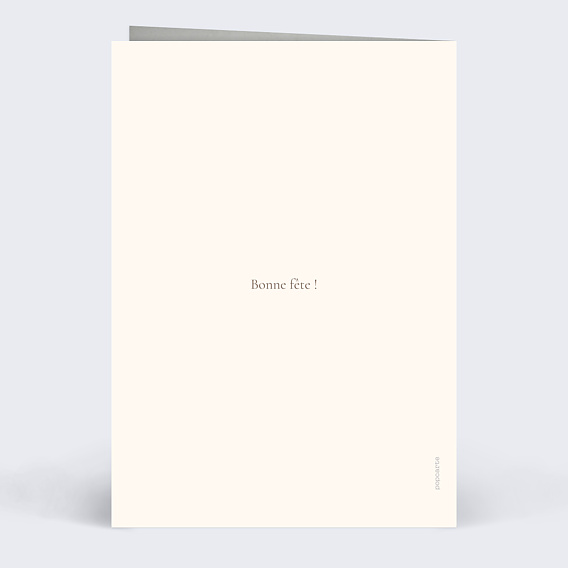 Carte fête des mères Portrait en manga Verso