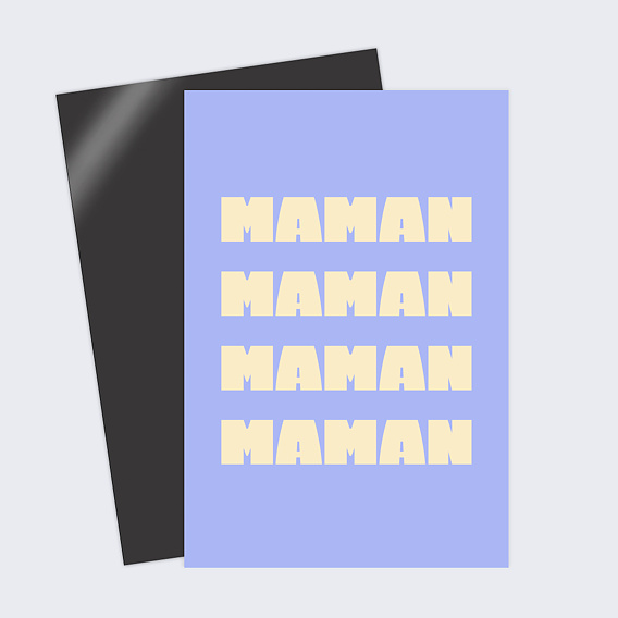 Carte fête des mères Quatre mots