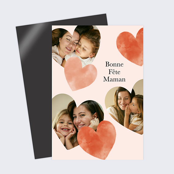 Carte fête des mères Éclats de Coeurs