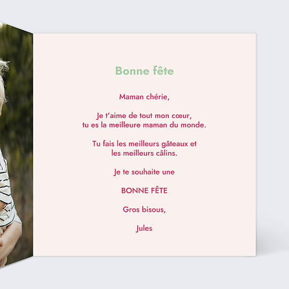 Fête des Mères Portrait en figurine