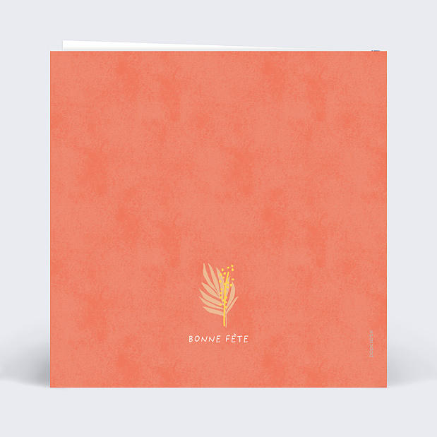 Fête des Mères Courrier Fleuri Verso