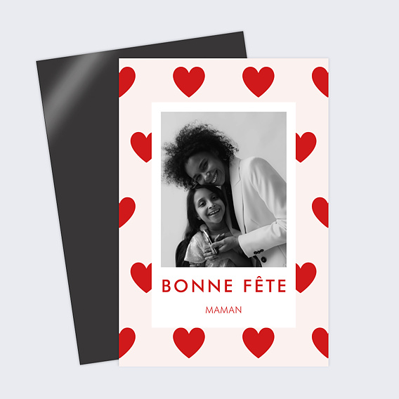 Carte fête des mères 1001 Cœurs