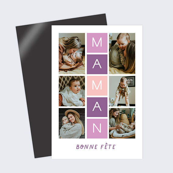 Carte fête des mères Marelle