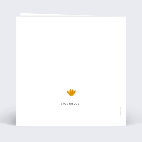 Carte fête des mères Couronne fruitée Verso