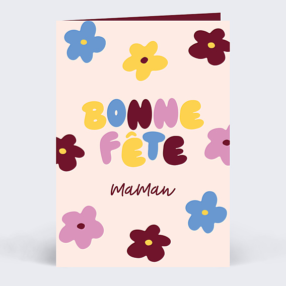 Fête des Mères Fleurs wavy