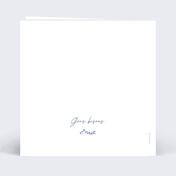 Carte fête des mères Esprit Azulejos Verso