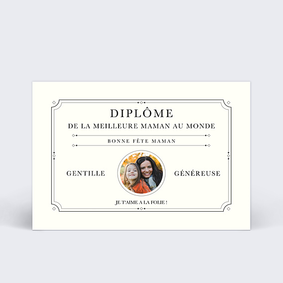 Fête des Mères Le diplôme