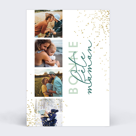 Carte fête des mères Festif Recto