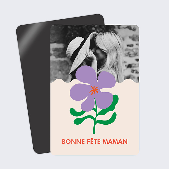 Carte fête des mères Fleur