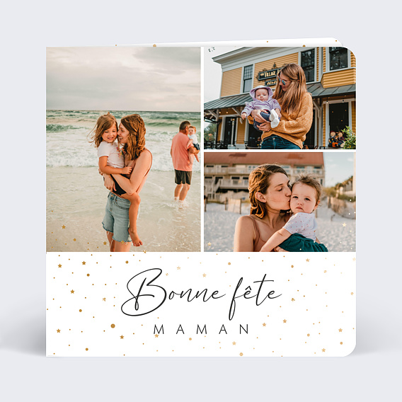 Carte fête des mères Pétillant Recto