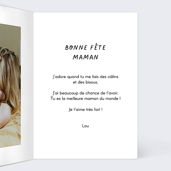 Carte fête des mères Marelle Intérieur Droit