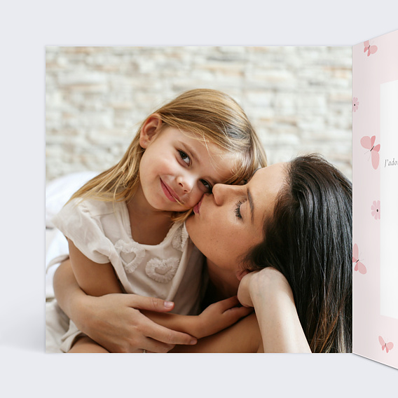 Carte fête des mères Papillon féerique Intérieur Gauche