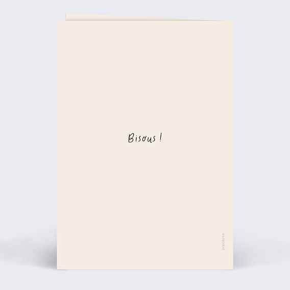 Carte fête des mères Pâquerettes Verso