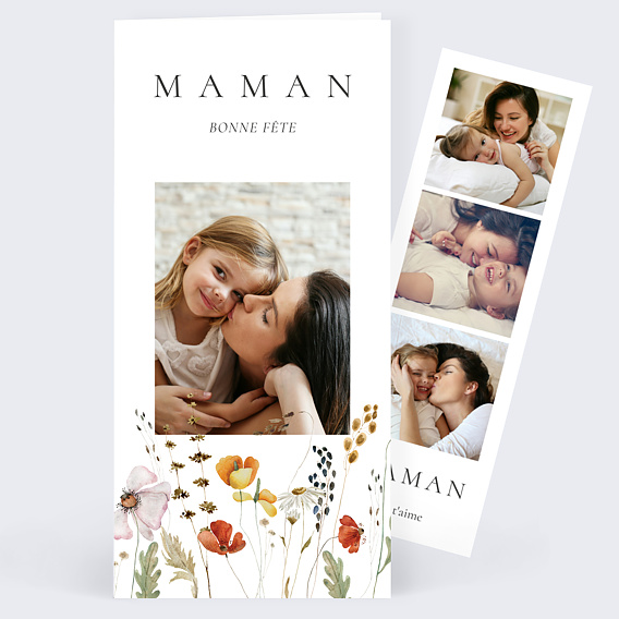 Carte fête des mères Belle Saison Recto