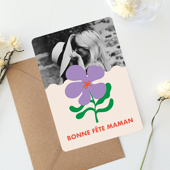 Carte fête des mères Fleur Après 1