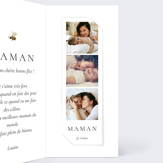 Carte fête des mères Belle Saison Intérieur Droit