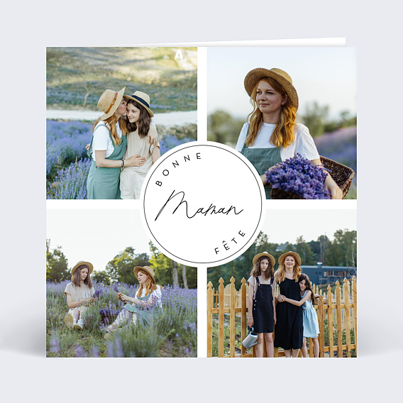 Carte fête des mères Pastille  Recto