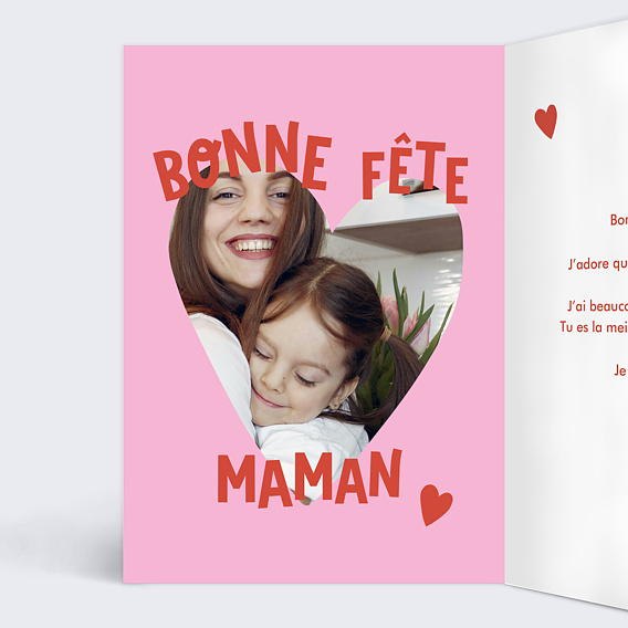 Carte fête des mères Maman Géniale Intérieur Gauche