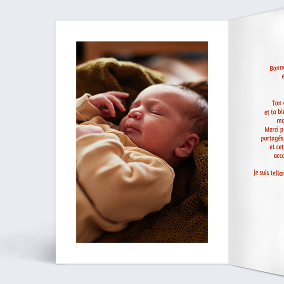 Carte fête des mères Première fête Intérieur Gauche