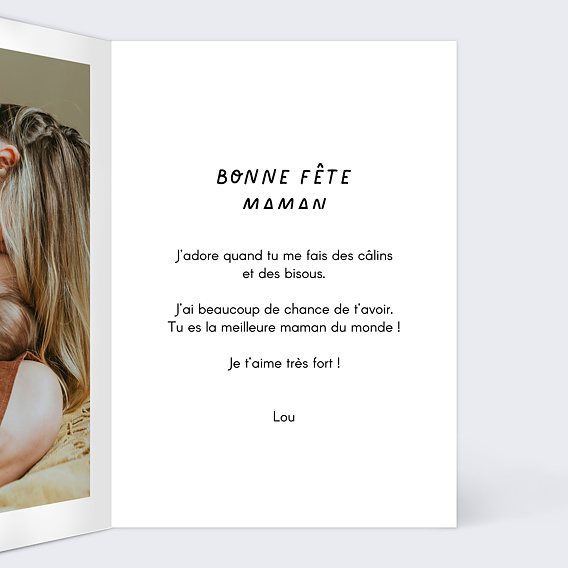 Carte fête des mères Marelle Intérieur Droit