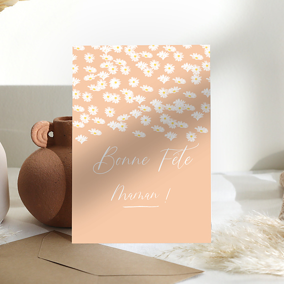 Carte fête des mères Marguerite Après 1