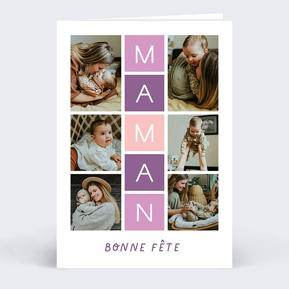 Carte fête des mères Marelle
