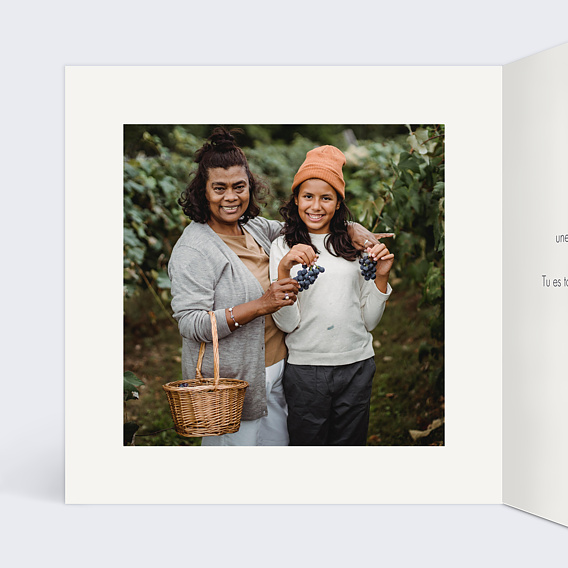 Carte fête des mères Bouquet Coloré Intérieur Gauche