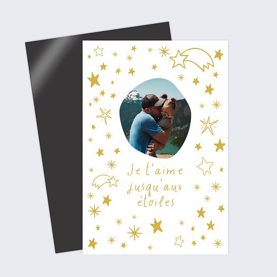 Carte fête des pères Jusqu'aux étoiles