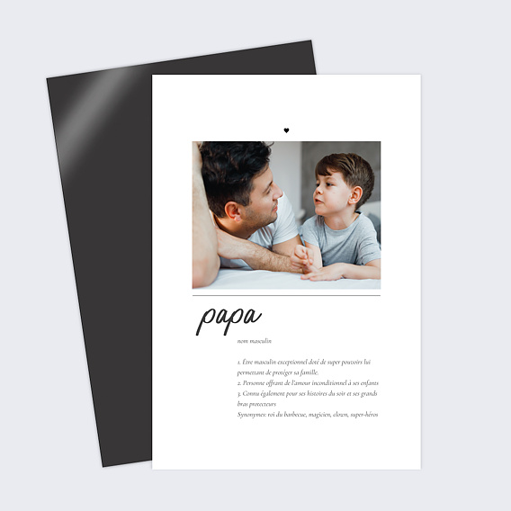 Carte fête des pères Définition Papa