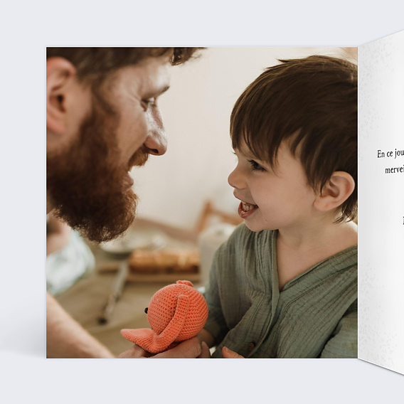 Carte fête des pères Moto Intérieur Gauche