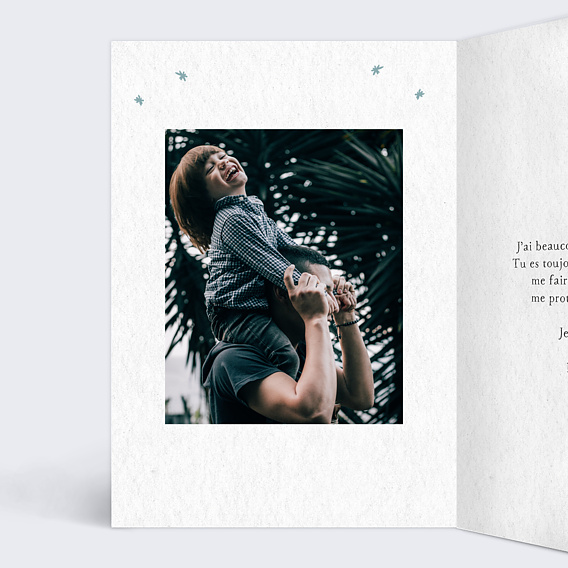 Carte fête des pères Costard Intérieur Gauche