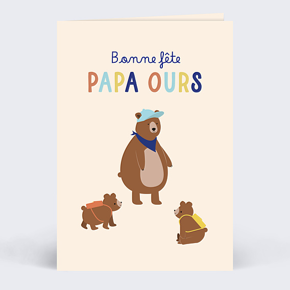 Fête des Pères Papa ours