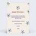 Carte fête des pères Papa Footballeur Verso