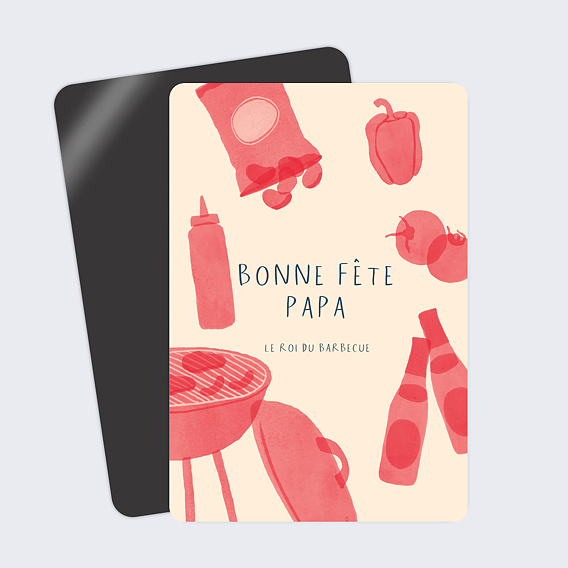 Carte fête des pères Papa Barbecue