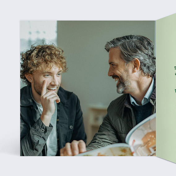 Carte fête des pères Meilleur du Monde Intérieur Gauche