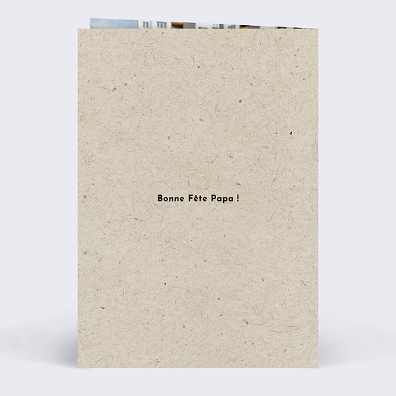 Carte fête des pères Coeur Krafté Verso