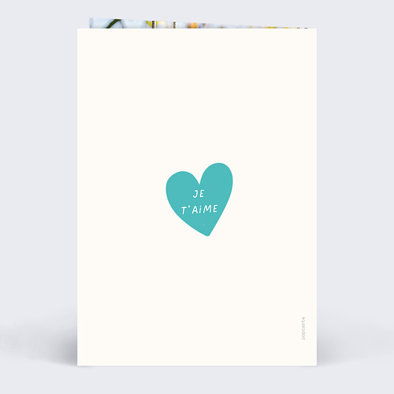 Carte fête des pères Cœurs Parlants Verso