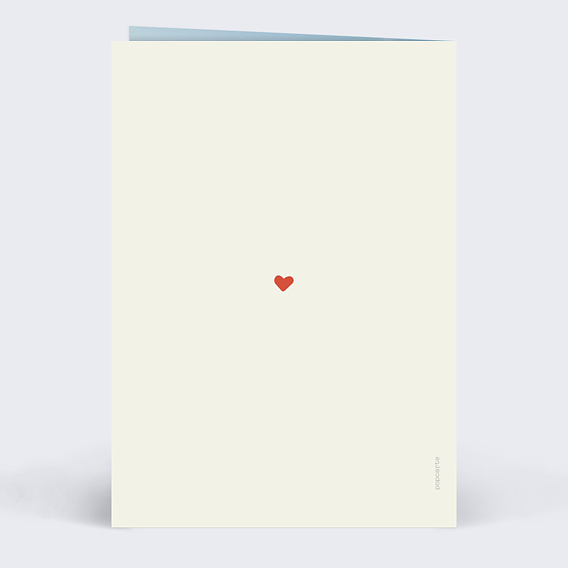 Carte fête des pères Multicolore Verso