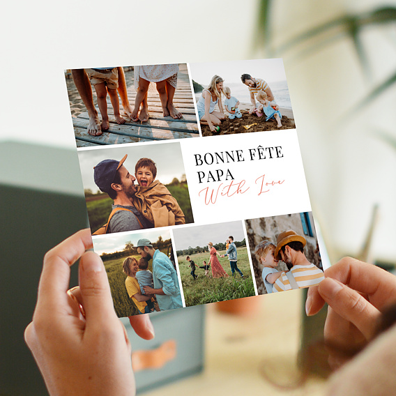 Carte fête des pères With Love Après 1