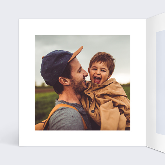 Carte fête des pères Je t'aime plus que tout Intérieur Gauche